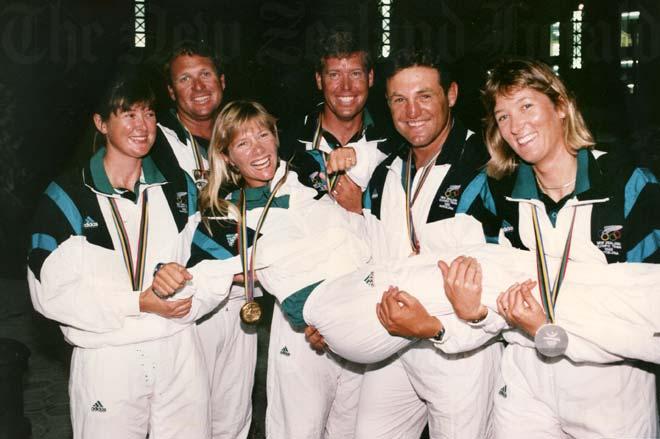 Rod Davis and Don Cowie were surprise winners of the Silver medal in the Star class at the 1992 Olympics - teara.govt.n © SW