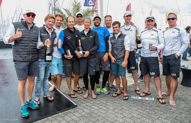 Melges 24 Top 3 in Kiel - Andrea Pozzi's Bombarda, Andrea Racchelli's Altea and Miles Quinton's Gill Race Team © IM24CA/ZGN