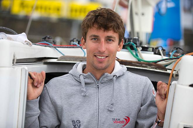 Marc Noesmoen, Skipper du Figaro Team Vendee Formation - Solitaire Bompard Le Figaro 2016 - Deauville le  © A.Courcoux
