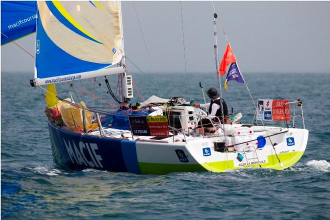 Yoann Richomme (Skipper Macif 2014) - Solitaire Bompard Le Figaro © Alexis Courcoux
