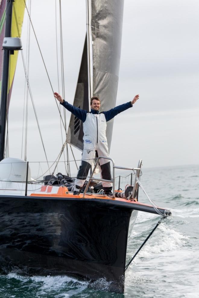 Stéphane Le Diraison aiming to qualify for the Vendée Globe © Adrien François