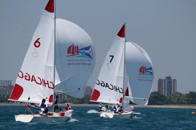 Fleet in action - Chicago Match Race © Chicago Match Race Center