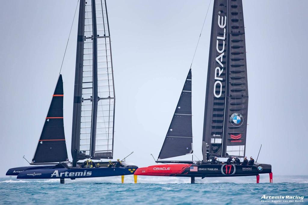 AC45S - Artemis Racing with Oracle Team USA in Bermuda © Artemis Racing