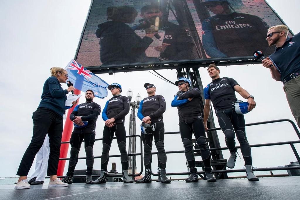 Presentation - Louis Vuitton America’s Cup World Series Chicago - Day 2 © Emirates Team New Zealand http://www.etnzblog.com