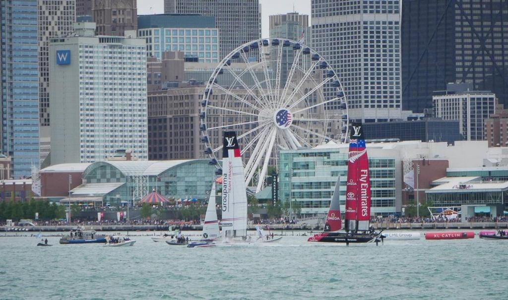 Chicago City scape - Louis Vuitton America’s Cup World Series Chicago - Day 2 © Emirates Team New Zealand http://www.etnzblog.com