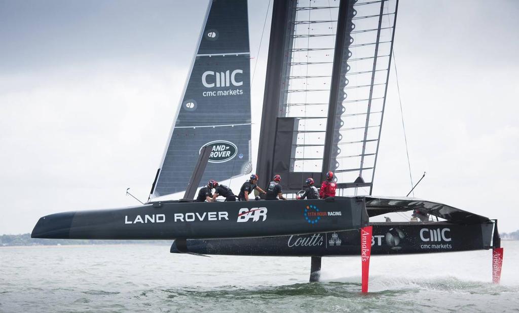  - Land Rover BAR sailing one of their two AC45-S photo copyright Land Rover BAR taken at  and featuring the  class