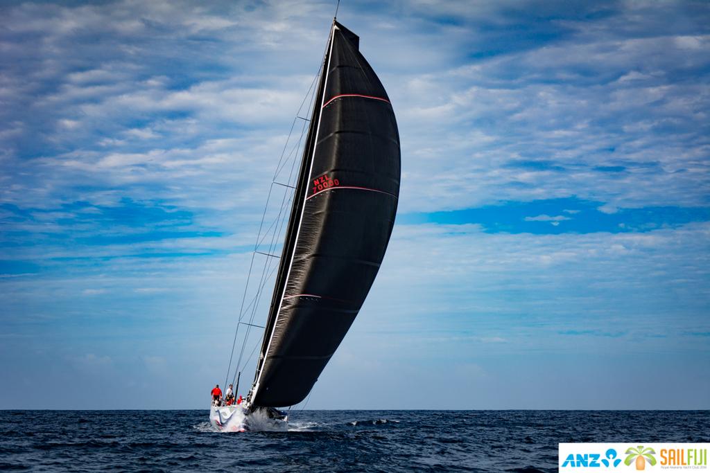 VO70 Giacomo nears the finish of the ANZ Sail Fiji race smashing the monohull course record © Suellen Hurling 