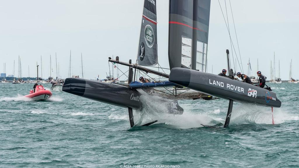 Land Rover BAR - Louis Vuitton America's Cup World Series Chicago - Racing Day 2 photo copyright ACEA / Ricardo Pinto http://photo.americascup.com/ taken at  and featuring the  class