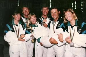 Rod Davis and Don Cowie were surprise winners of the Silver medal in the Star class at the 1992 Olympics - teara.govt.n photo copyright SW taken at  and featuring the  class