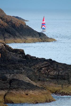 Close in - Bardsey - 2016 Three Peaks Yacht Race photo copyright Rob Howard taken at  and featuring the  class