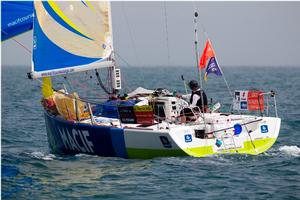 Yoann Richomme (Skipper Macif 2014) - Solitaire Bompard Le Figaro photo copyright Alexis Courcoux taken at  and featuring the  class