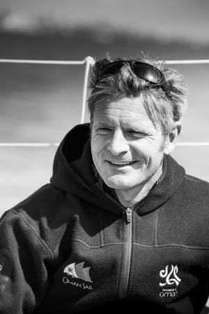 Oman Sail MOD70 trimaran skipper Sidney Gavignet (FRA) - 2016 Volvo Round Ireland Race photo copyright Lloyd Images taken at  and featuring the  class