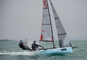 Stuart Bithell and Sam Pascoe on International 14 Prince of Wales Cup Week - Day 1 photo copyright Mary Pudney taken at  and featuring the  class