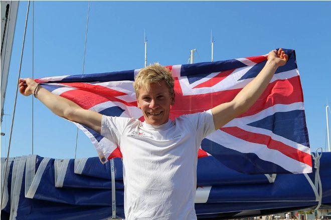 At 1507 today, 22 year old Will Harris from Surrey became the third British skipper in the history of the race to win the Solitaire Bompard Le Figaro Rookie (first timer) division. He won by 13 minutes and seven seconds. &copy; Artemis Offshore Academy