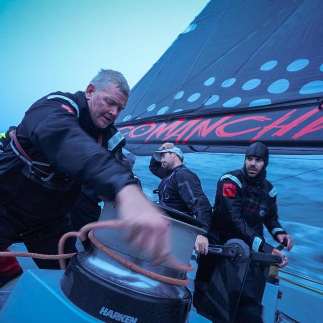 On deck -  - Comanche - Transatlantic record attempt - July 27, 2016 © Yann Riou