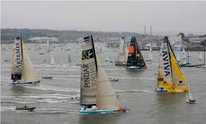 Fleet at the start of the 2008 Artemis Challenge © Lloyd Images