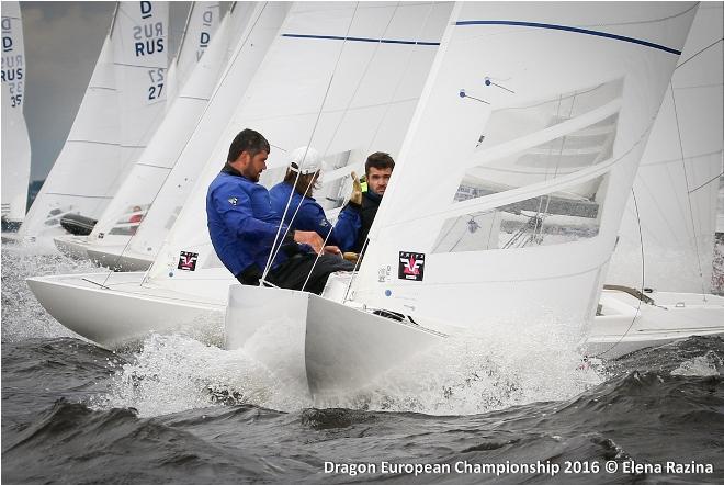 Day one of Gazprom Dragon European Championship at St. Petersburg YC © Elena Razina