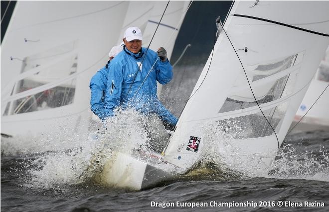 Day one of Gazprom Dragon European Championship at St. Petersburg YC © Elena Razina