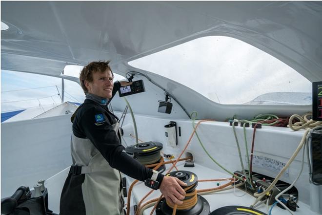 François Gabart breaks the 24-hour singlehanded distance record! ©  Yann Riou / Macif