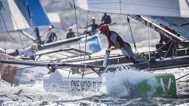 Fleet in action - 2016 World Match Racing Tour © WMRT