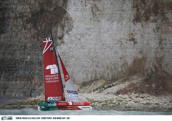 Strong winds and fast coastal racing in Dieppe - Tour de France à la Voile 2016 © Jean-Marie Liot / ASO