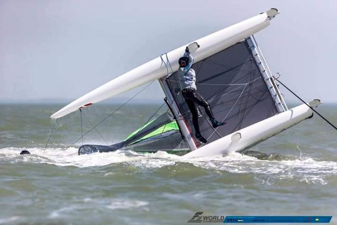 O no - F16 Catamaran Worlds  © Jasper van Staveren