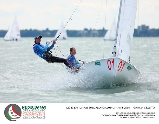 Silvia Mas/Paula Barcelo (ESP)- 2016 Groupama 420/470 Junior European Championships © Aron Szanto