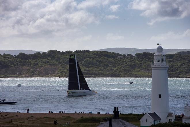 Fleet in action - 2016 J.P. Morgan Asset Management Round the Island Race © Rachel Fallon-Langdon / Team Phaedo