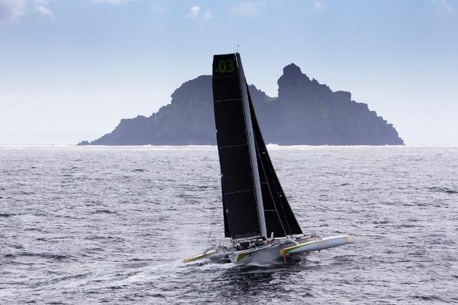 Phaedo^3 roaring past the Blasket and Skelig islands © Rachel Fallon-Langdon / Team Phaedo