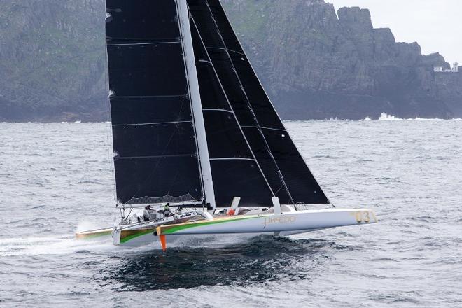 Phaedo^3 roaring past the Blasket and Skelig islands © Rachel Fallon-Langdon / Team Phaedo