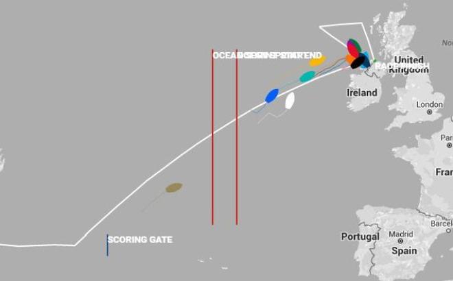 Current positions - Clipper Yacht Race – The Legenderry Finale © Clipper Ventures