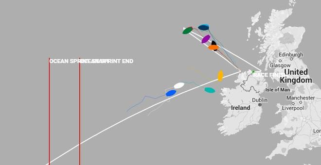 Current positions - Clipper Yacht Race – The Legenderry Finale © Clipper Ventures