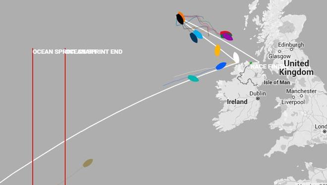 Current positions - Clipper Yacht Race – The Legenderry Finale © Clipper Ventures