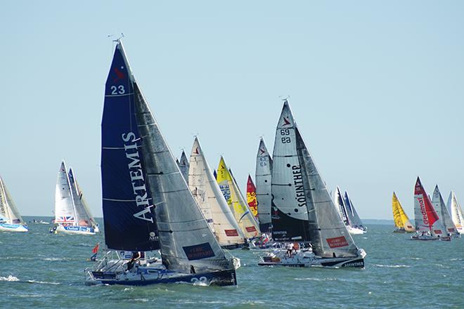 Hugh Brayshaw made it to La Rochelle in time to start the final stage after sustaining damage to his forestay.  &copy; Artemis Offshore Academy