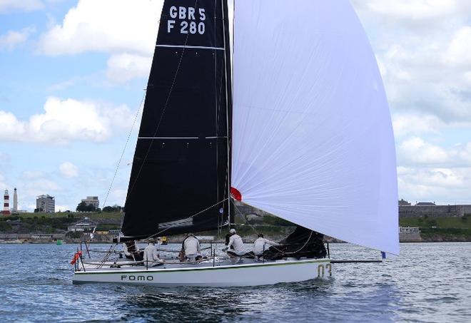 FOMO the Farr 280 warming up for Plymouth Regatta 2016 – HP30 National Championships © Rachel Fallon-Langdon / Team FOMO