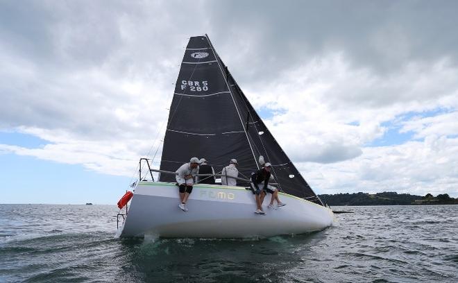 FOMO the Farr 280 warming up for Plymouth Regatta 2016 – HP30 National Championships © Rachel Fallon-Langdon / Team FOMO