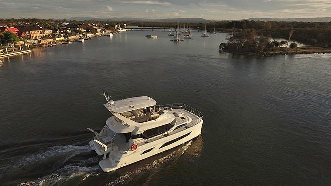 Aquila 44 is at home in waterway © Multihull Central