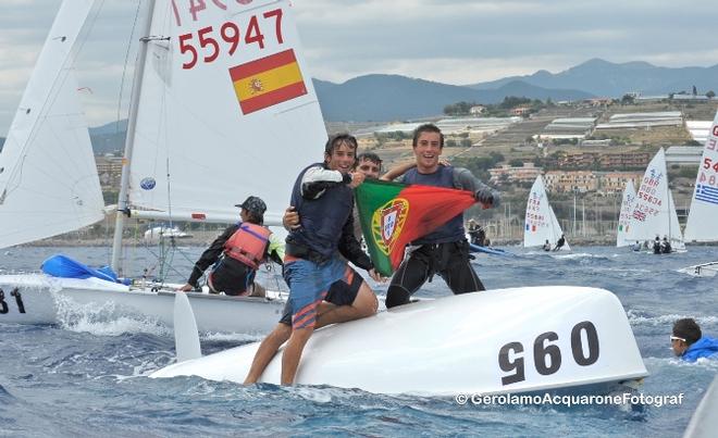 Diogo Costa / Pedro Costa (POR) - 420 Open World Champions - 2016 420 Class World Championship © Gerolamo Acquarone