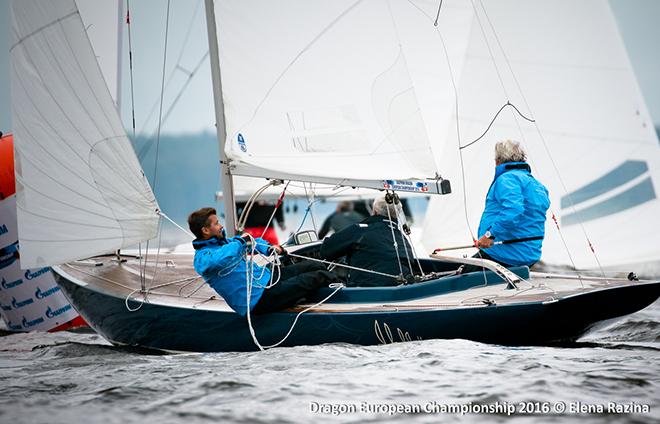 Fleet in action - 2016 Gazprom Dragon European Championship © Elena Razina