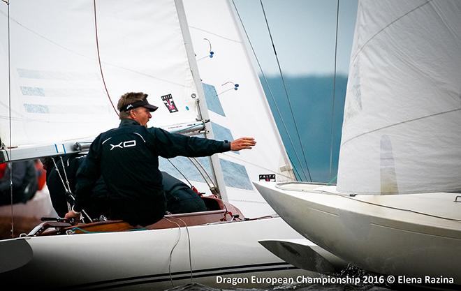 Fleet in action - 2016 Gazprom Dragon European Championship © Elena Razina