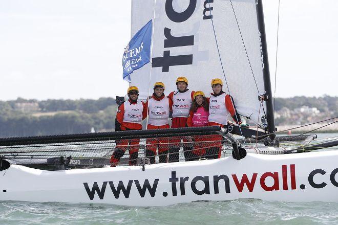 The first M32 to take on the Artemis Challenge and go around the Isle of Wight. Tranwall finish the race in just under four hours. © Lloyd Images