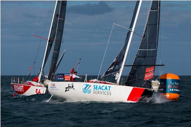 Fleet in action - 2016 Solitaire Bompard Le Figaro © Alexis Courcoux