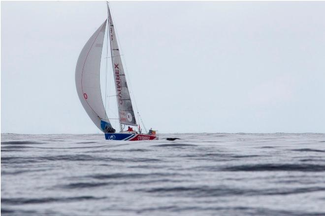 Chasing boats gain miles as leaders left frustrated on lightwind Biscay - 2016 Solitaire Bompard Le Figaro © Alexis Courcoux