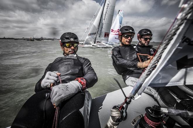 Oman Airports by Oman Sail in action during the stadium racing close to the shore. - 2016 Tour de France a la Voile © Lloyd Images http://lloydimagesgallery.photoshelter.com/