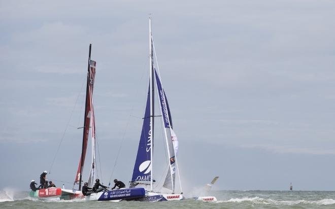 Oman Airports by Oman Sail in action during the stadium racing close to the shore. - 2016 Tour de France a la Voile © Lloyd Images http://lloydimagesgallery.photoshelter.com/