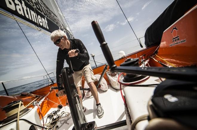 A new wing mast for PRB - Vendée Globe - 5 August, 2016 © Benoît Stichelbaut / PRB