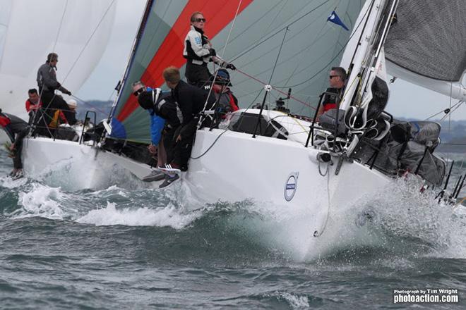 Tight Racing in IRC 2 on the Slalom Course  - 2016 Volvo Cork Week © Tim Wright