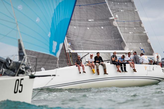 Simon Perry's J/109 Jiraffe, winner of IRC 2 - 2016 Joseph Perrier July Regatta ©  Louay Habib