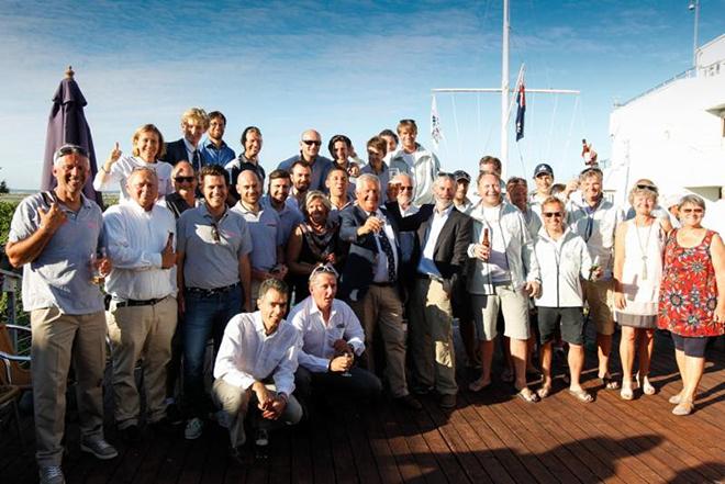 Racing starts tomorrow (Sunday) but this evening at the RORC Cowes clubhouse, crews from the eight teams competing for the Commodores’ Cup enjoyed a welcome party  ©  Paul Wyeth / RORC