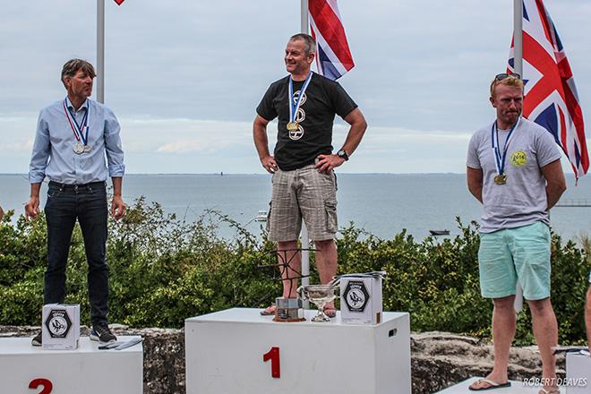 2016 OK Dinghy World Championship - Final day podium ©  Robert Deaves